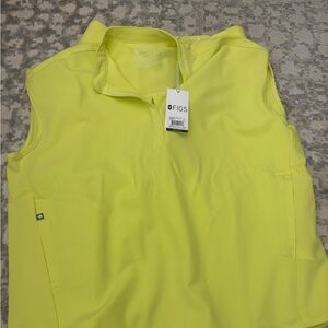 Figs Women's Bright Yellow top and bottom! Size medium!
